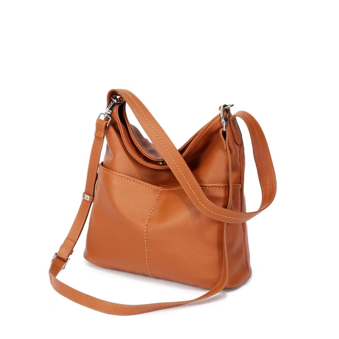 Sophia Top-grained Cowhide Leather Shoulder Bag