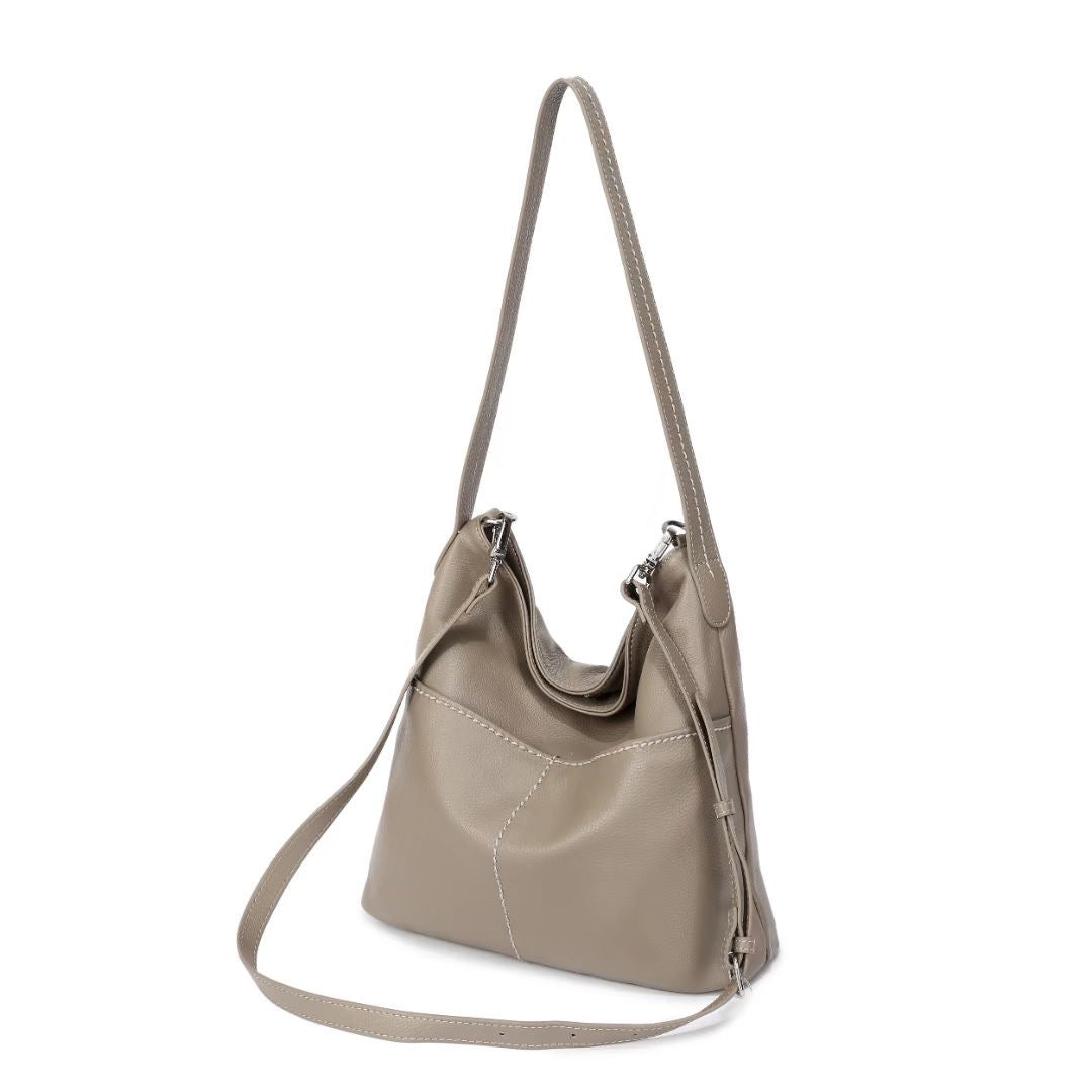 Sophia Top-grained Cowhide Leather Shoulder Bag