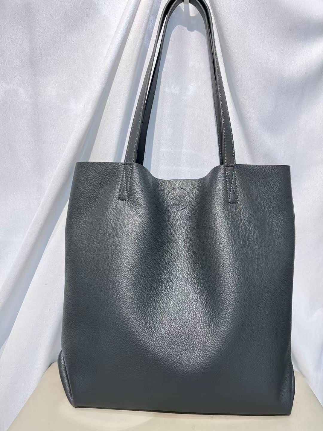 Tiffany Top-grained Cowhide Tumbled Leather Tote