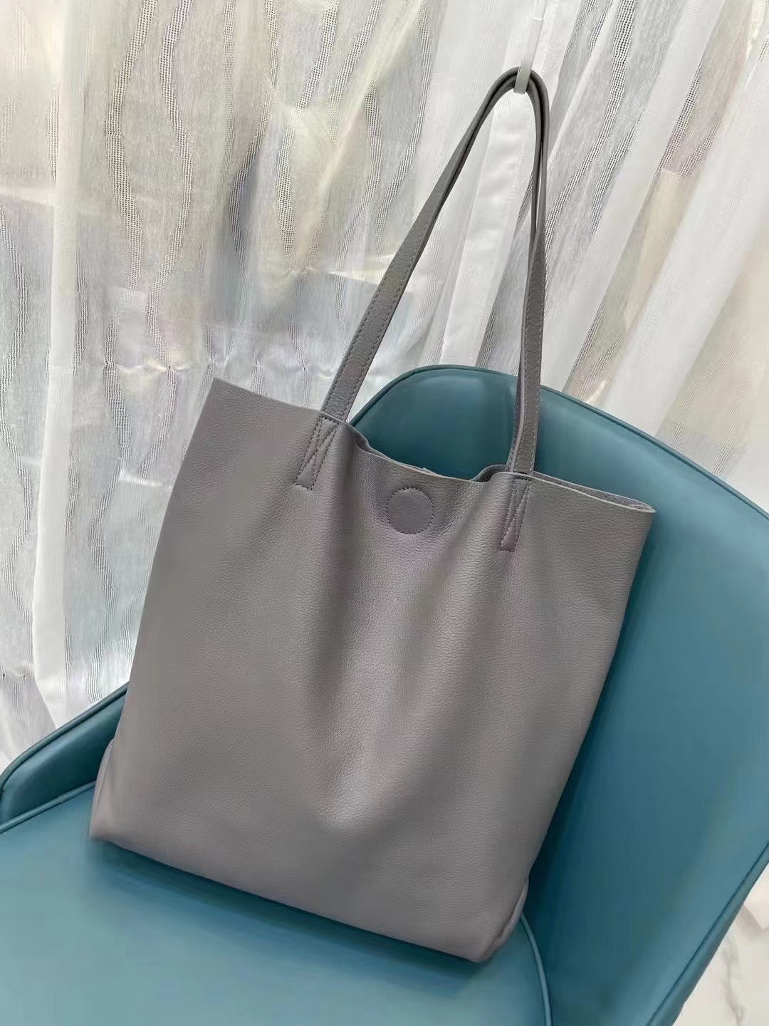 Tiffany Top-grained Cowhide Tumbled Leather Tote